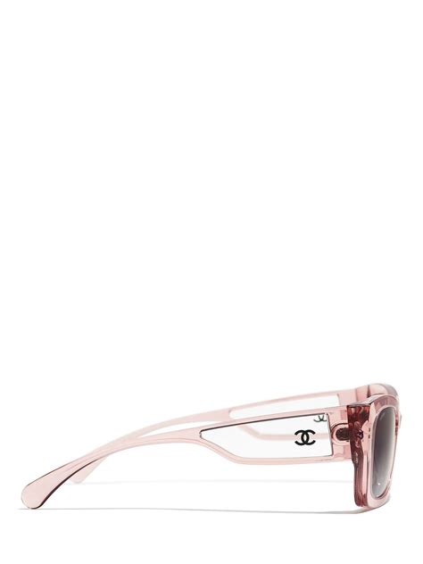 CHANEL CH5430 Women's Irregular Sunglasses, Pink .